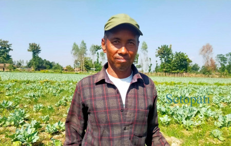 हरिराम चौधरी। तस्बिरः सविता बुढा/सेतोपाटी